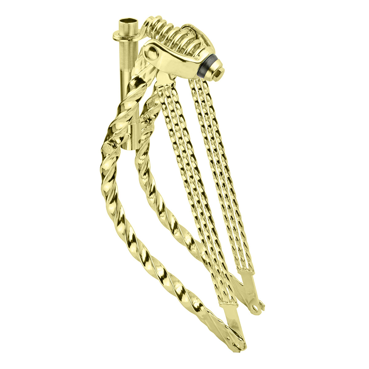 20 Lowrider Bent Triple Square Twisted Spring Fork 1 Inch...